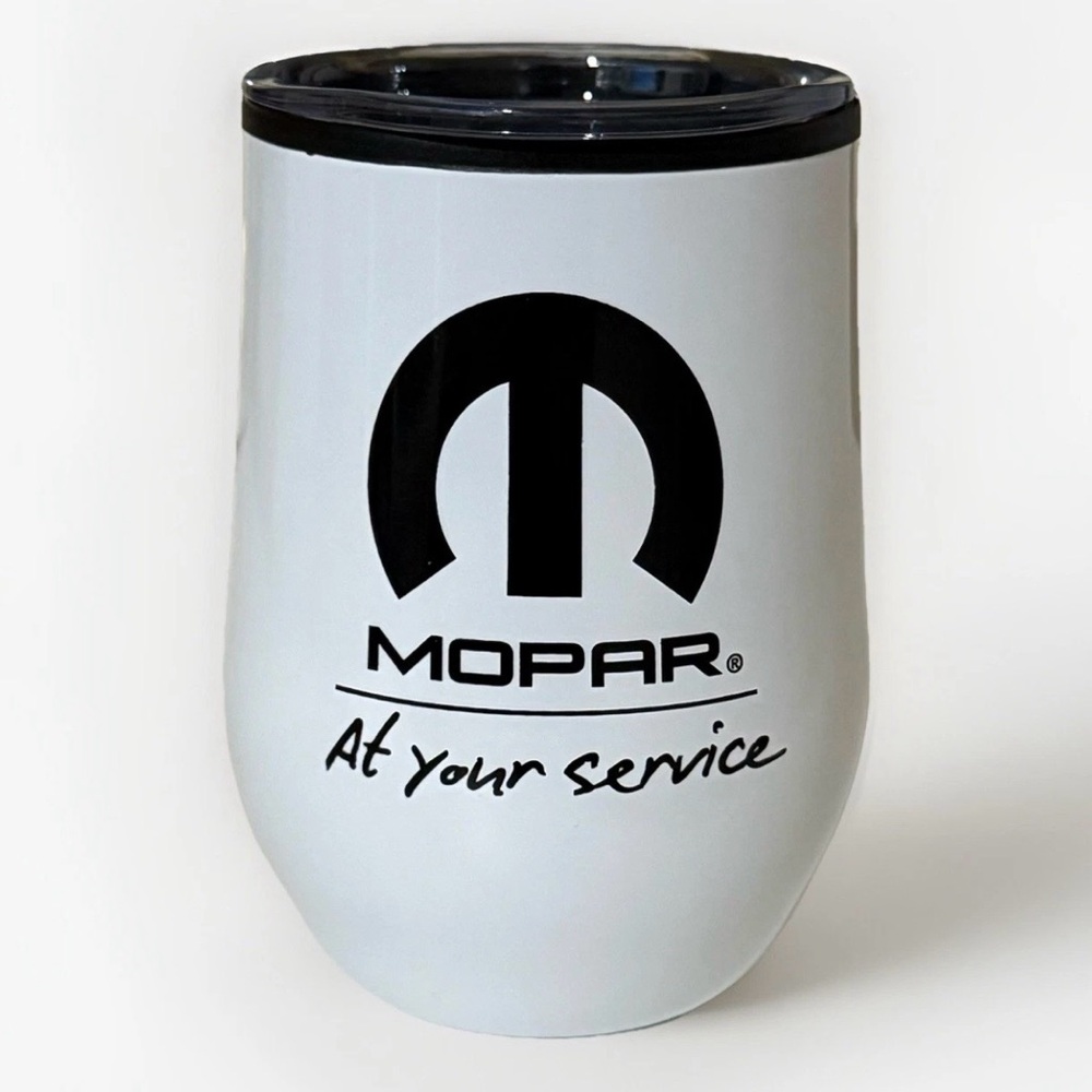 Mopar White Tumbler 12oz BPA Free